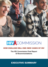 How England will end new cases of HIV:  Final report and recommendations:  Executove Summary